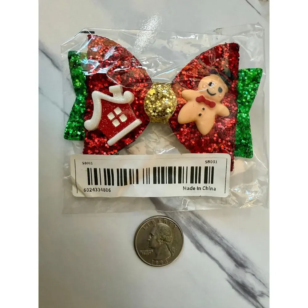 New set of 5 Christmas Hair Bows